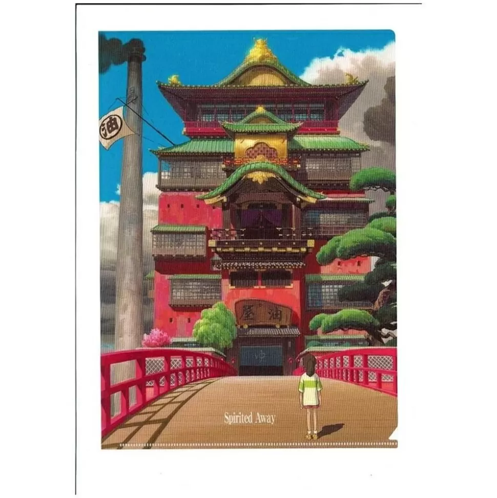 Maison Ghibli A4 Size Clear Folder Aburaya - Sprited Away- Storage