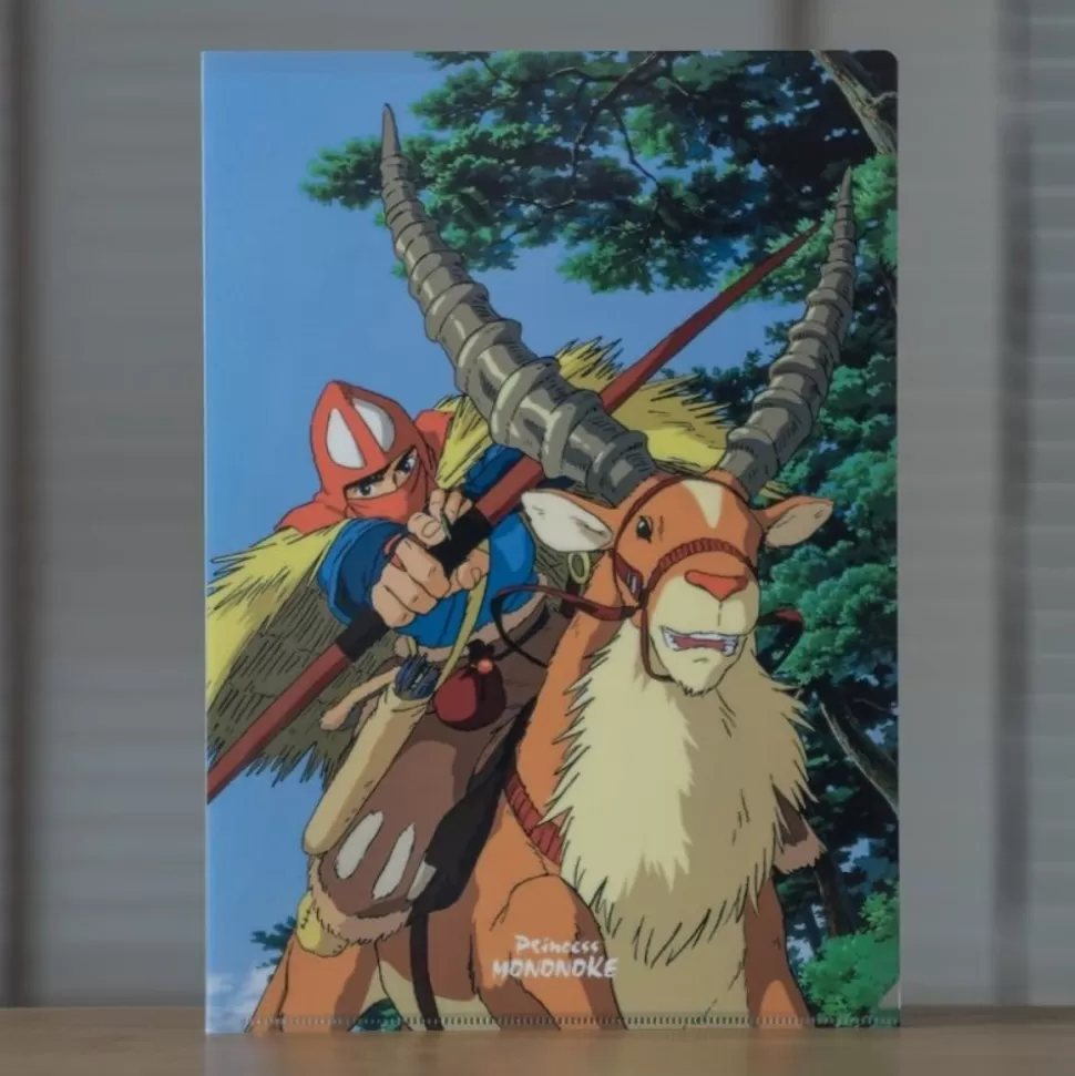 Maison Ghibli A4 Size Clear Folder Ashitaka And Yakul - Princesse Mononoke- Storage