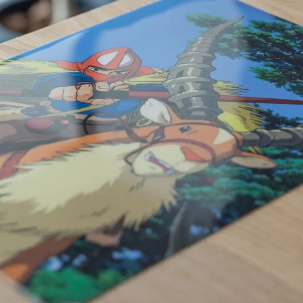 Maison Ghibli A4 Size Clear Folder Ashitaka And Yakul - Princesse Mononoke- Storage