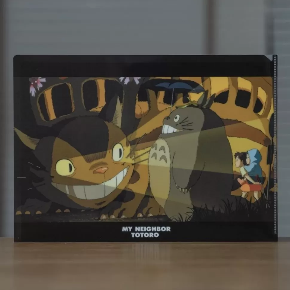 Maison Ghibli A4 Size Clear Folder Catbus Arrival - My Neighbour Totoro- Storage