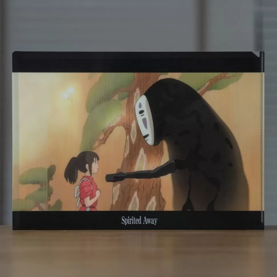 Maison Ghibli A4 Size Clear Folder Chihiro And No-Face - Sprited Away- Storage