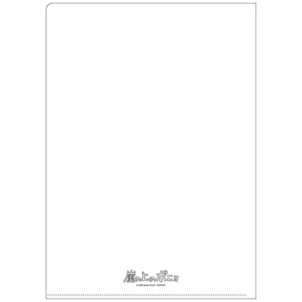 Maison Ghibli A4 Size Clear Folder Movie Poster - Ponyo On The Cliff- Storage