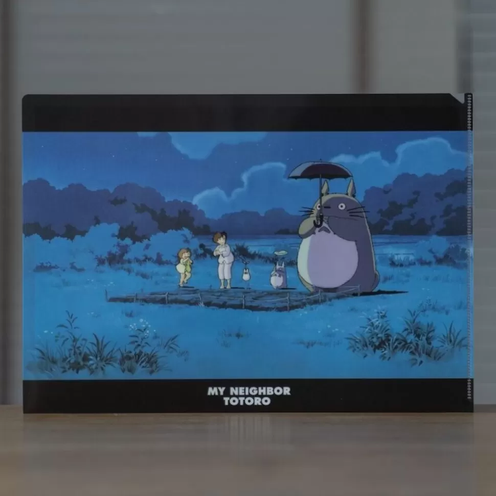 Maison Ghibli A4 Size Clear Folder Night - My Neighbour Totoro- Storage