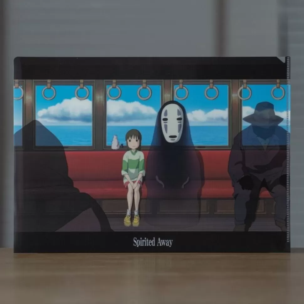 Maison Ghibli A4 Size Clear Folder On The Train - Sprited Away- Storage