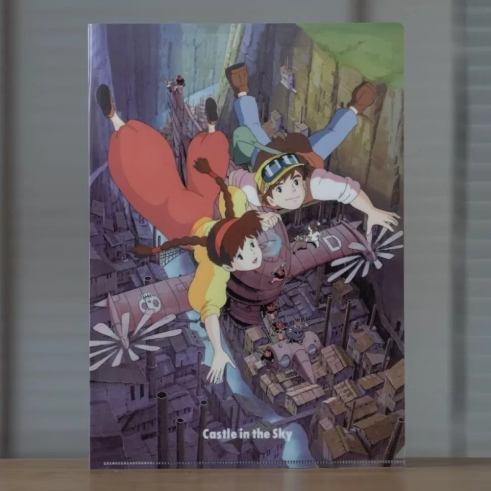 Maison Ghibli A4 Size Clear Folder Power Of Volucite Crystal - Castle In The Sky- Storage