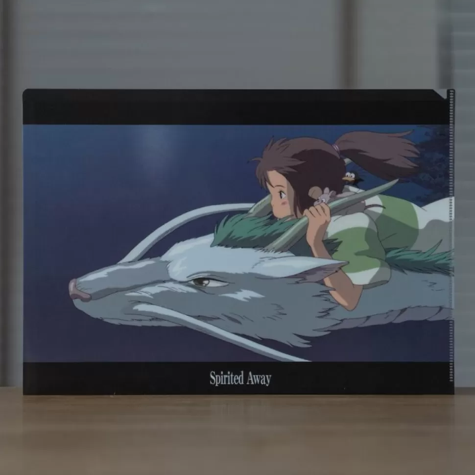 Maison Ghibli A4 Size Clear Folder Riding On Haku Dragon - Sprited Away- Storage