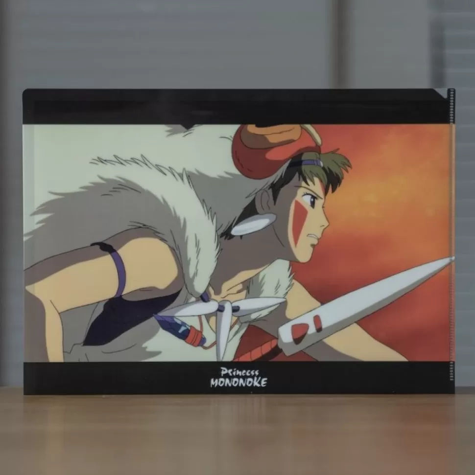 Maison Ghibli A4 Size Clear Folder The Fight - Princesse Mononoke- Storage