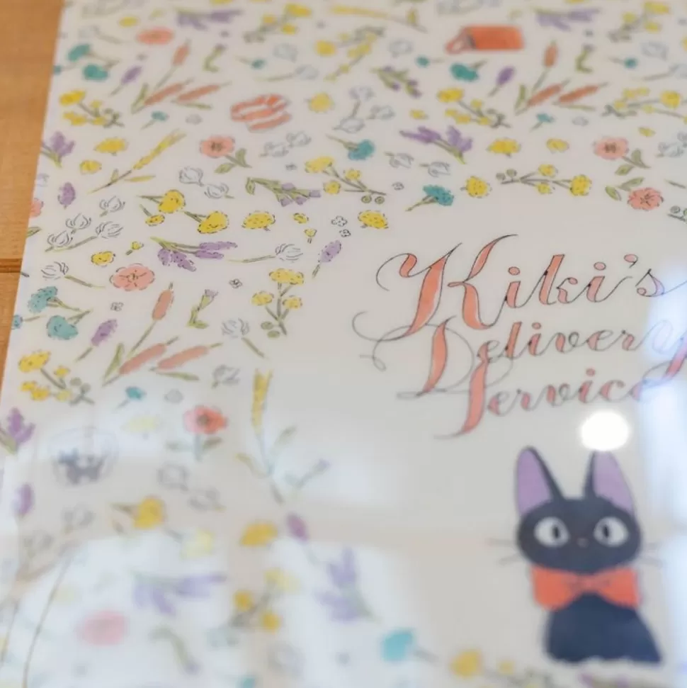 Maison Ghibli A4 Size Clear With 3 Flaps Flowers - Kiki'S Delivery Service- Storage