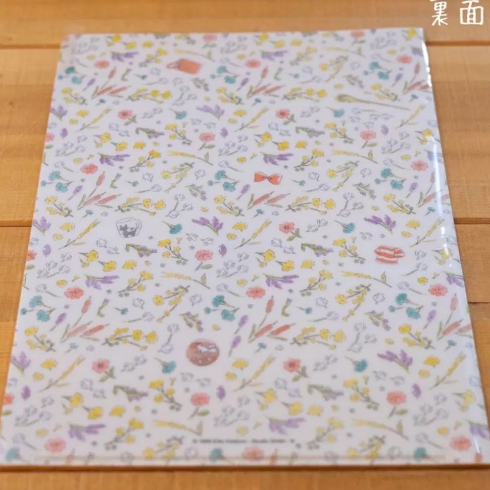 Maison Ghibli A4 Size Clear With 3 Flaps Flowers - Kiki'S Delivery Service- Storage