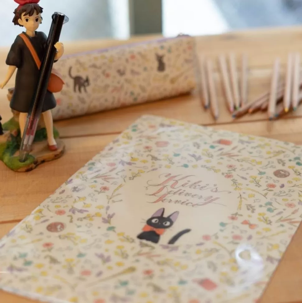 Maison Ghibli A4 Size Clear With 3 Flaps Flowers - Kiki'S Delivery Service- Storage
