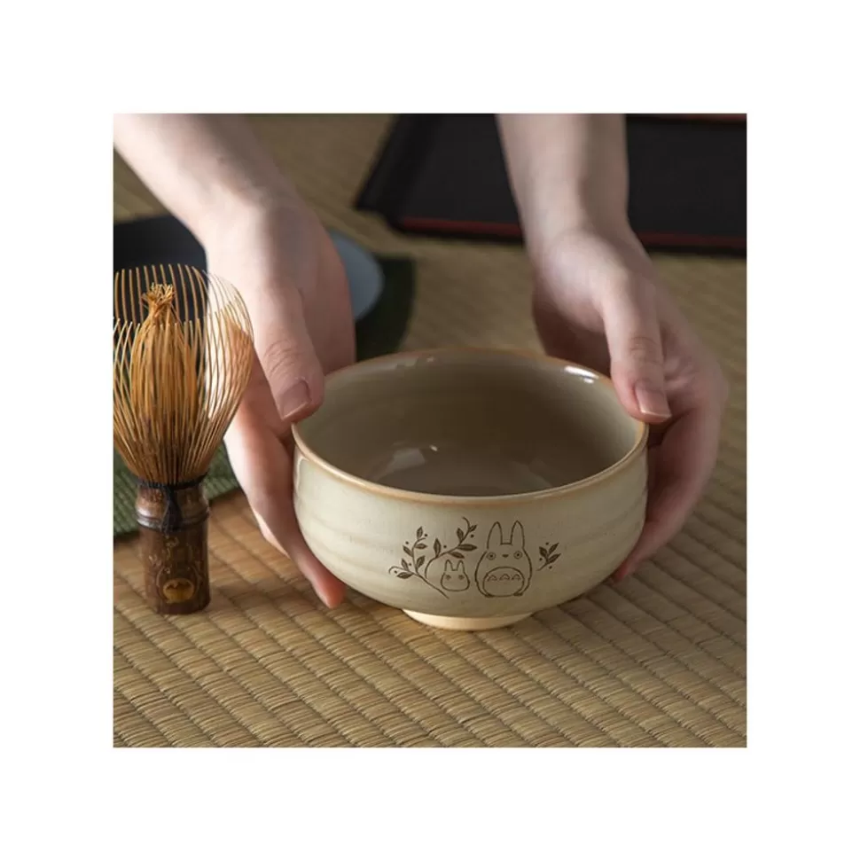 Maison Ghibli Akahada-Yaki Matcha Tea Bowl & Whisk - My Neighbor Totoro- Kitchenware