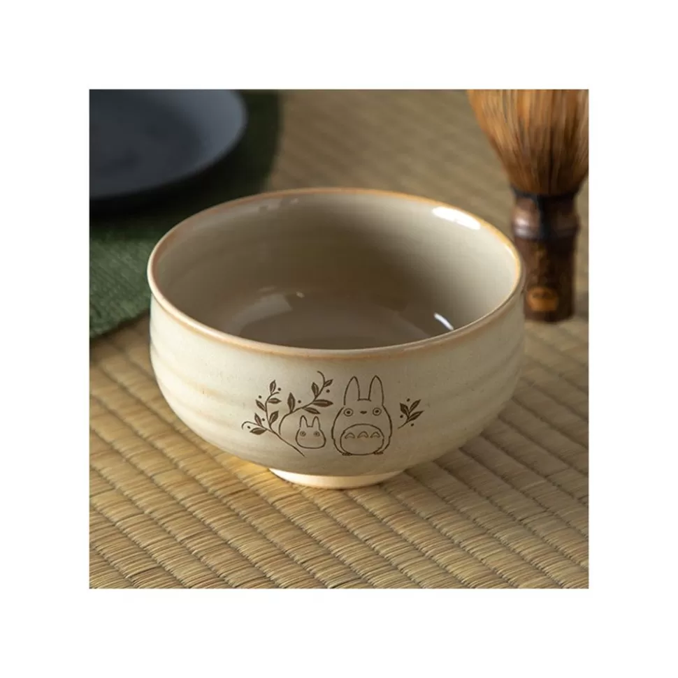 Maison Ghibli Akahada-Yaki Matcha Tea Bowl & Whisk - My Neighbor Totoro- Kitchenware