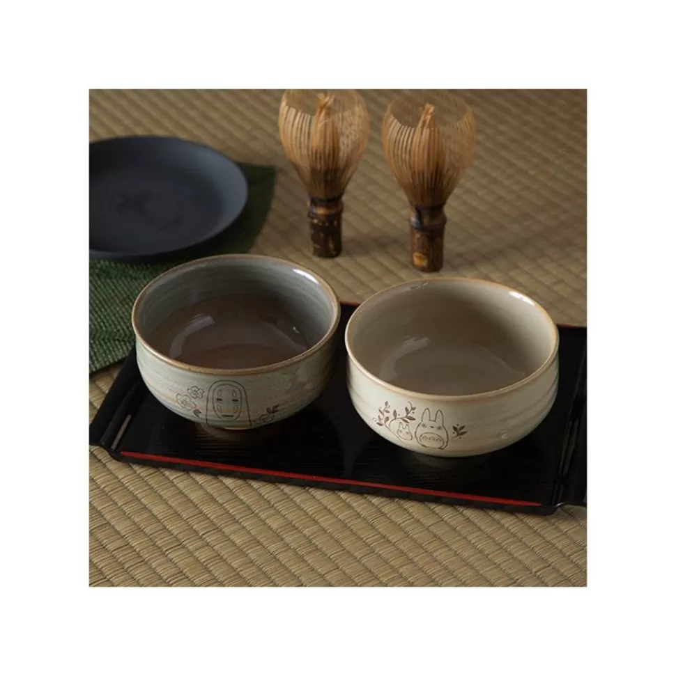 Maison Ghibli Akahada-Yaki Matcha Tea Bowl & Whisk - My Neighbor Totoro- Kitchenware