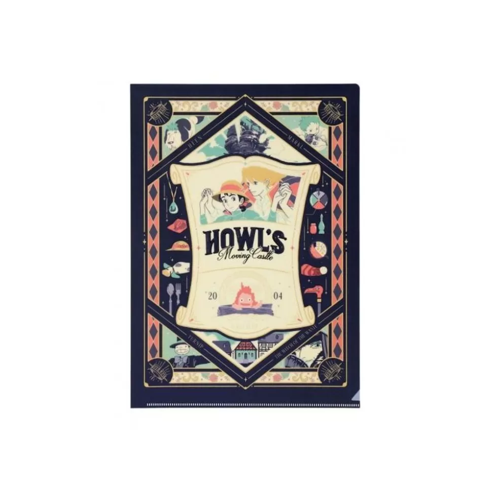 Maison Ghibli Art Deco Clear Folder A4 - Howl'S Moving Castle- Storage