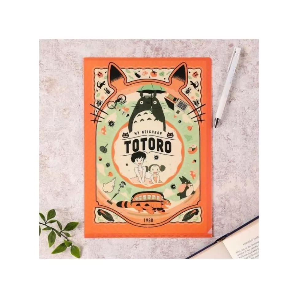 Maison Ghibli Art Deco Clear Folder A4 - My Neighbor Totoro- Storage