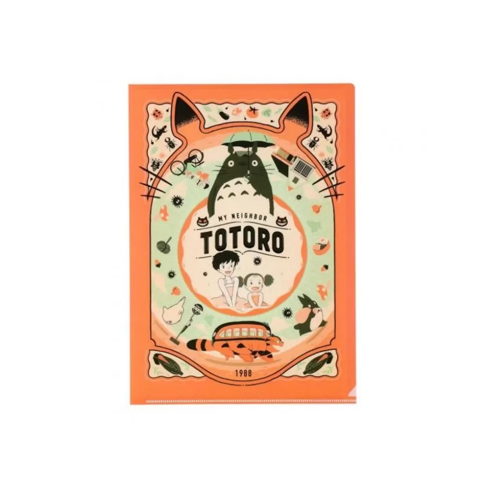 Maison Ghibli Art Deco Clear Folder A4 - My Neighbor Totoro- Storage