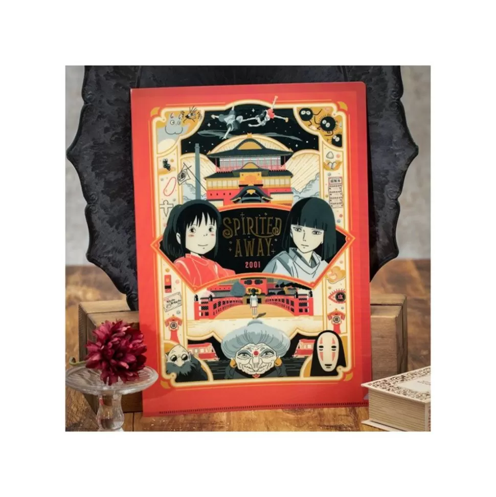 Maison Ghibli Art Deco Clear Folder A4 - Spirited Away- Storage