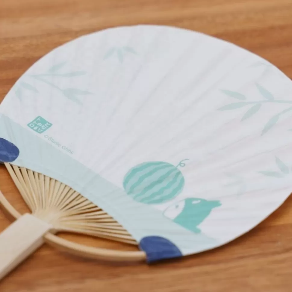 Maison Ghibli Bamboo Fan & Letter Set Totoro With Watermelon - My Neighbor Totoro- Accessories