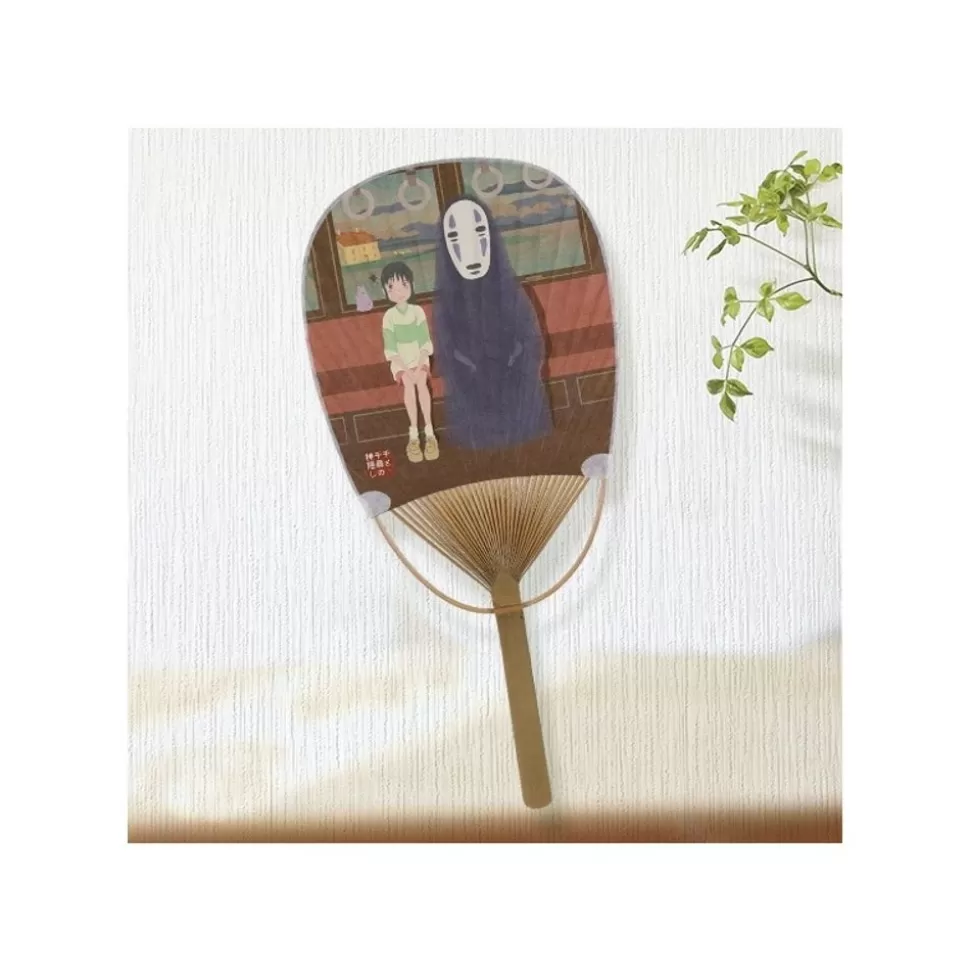 Maison Ghibli Bamboo Fan Chihiro & No Face On The Train - Spirited Away- Accessories