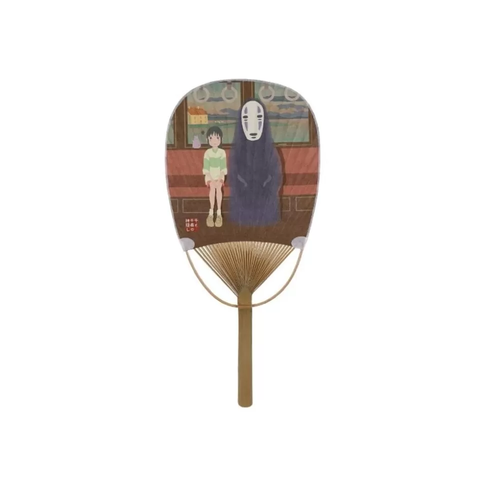 Maison Ghibli Bamboo Fan Chihiro & No Face On The Train - Spirited Away- Accessories