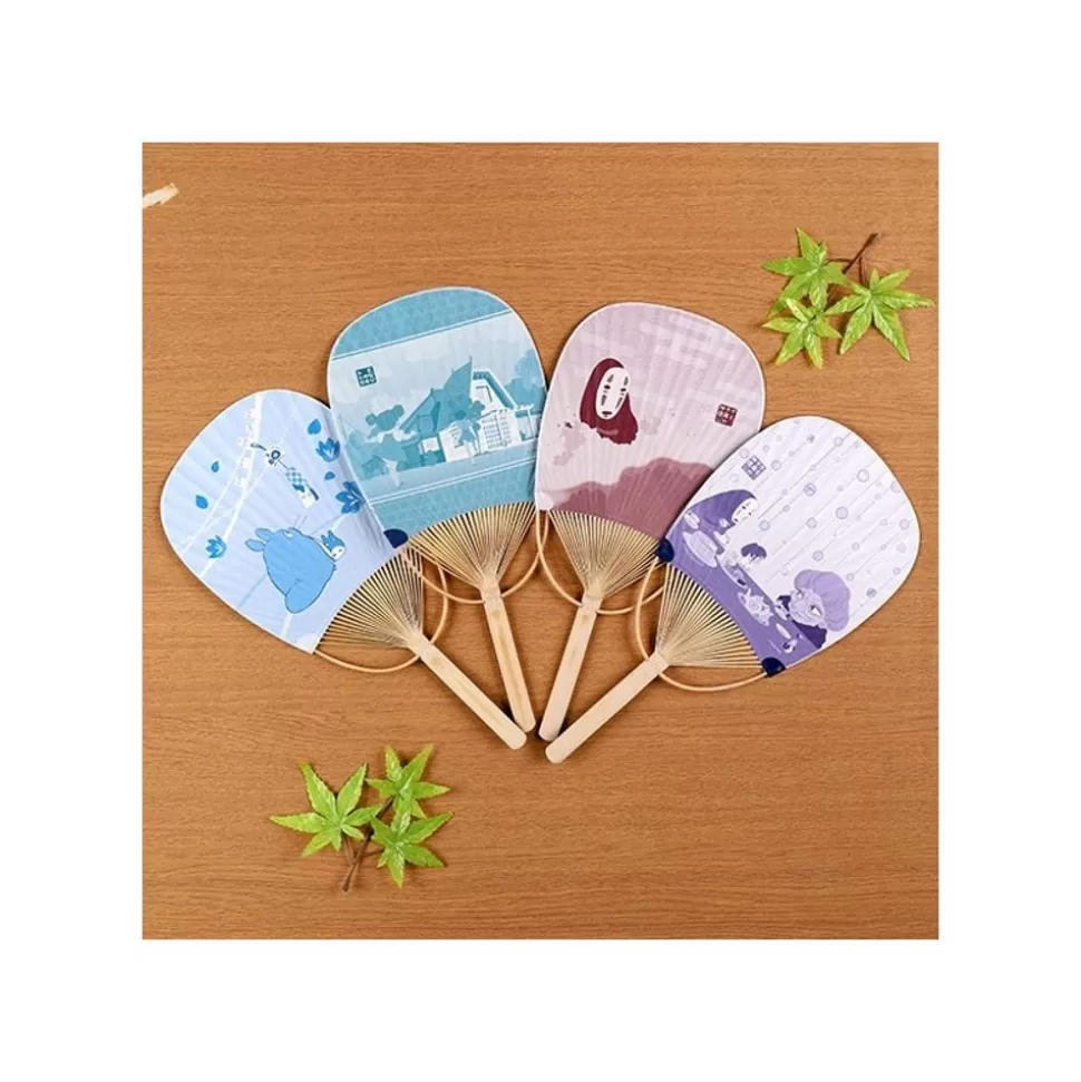 Maison Ghibli Bamboo Fan Chihiro & No Face On The Train - Spirited Away- Accessories