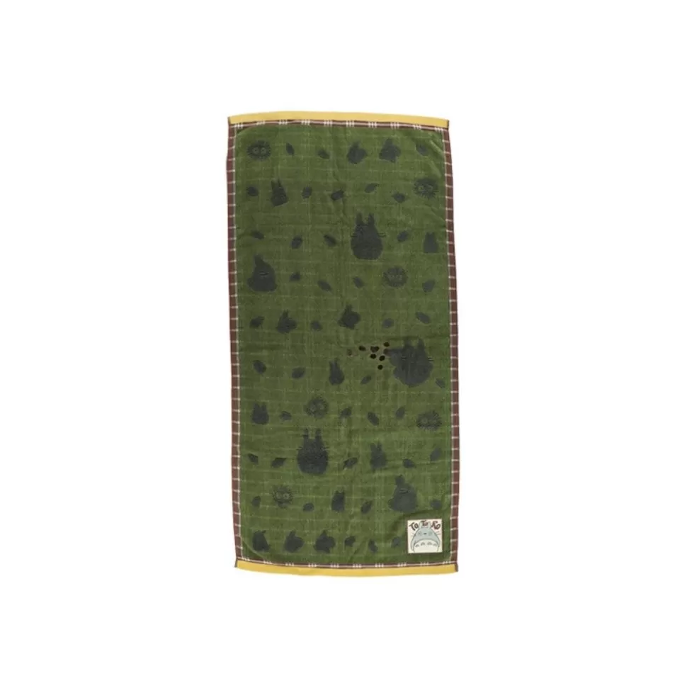 Maison Ghibli Bath Towel Autumn Green 60X120 Cm - My Neighbor Totoro- Household Linen