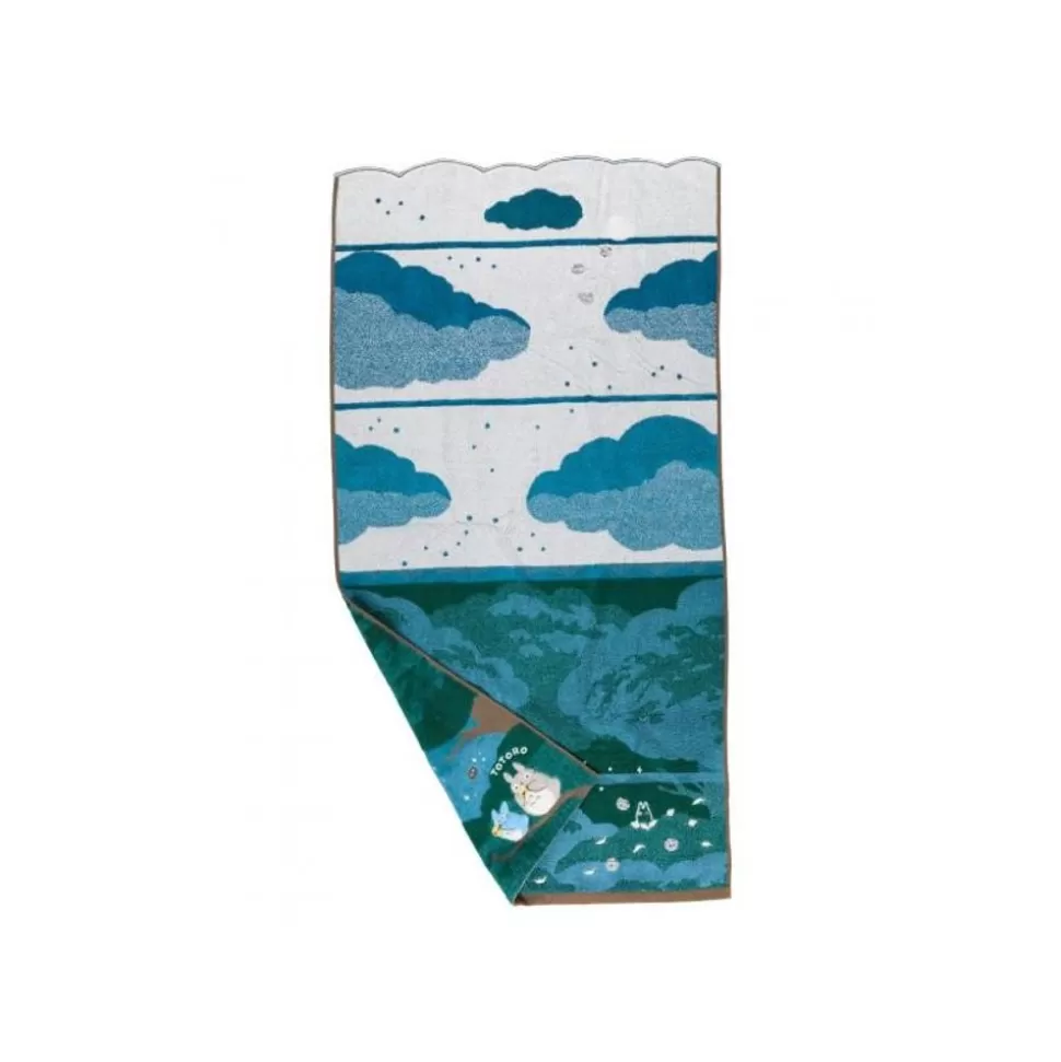 Maison Ghibli Bath Towel Under The Moon 60 X 120 Cm - My Neighbor Totoro- Household Linen