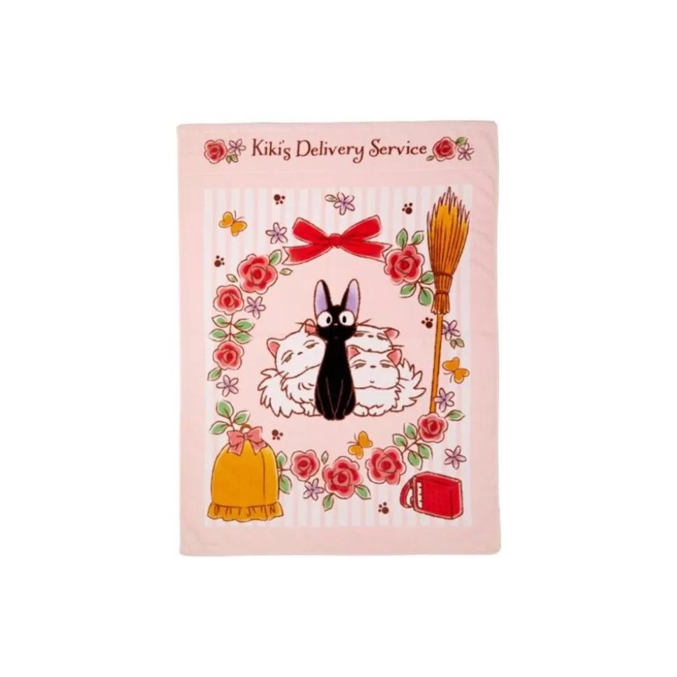 Maison Ghibli Beach Towel Jiji & Lily 85 X 115 Cm - Kiki'S Delivery Service- Household Linen