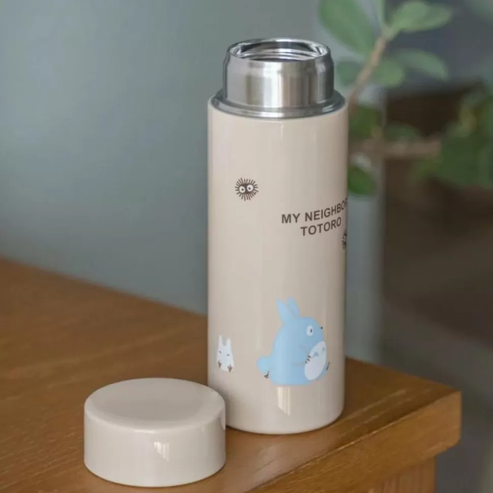 Maison Ghibli Beige Thermos Bottle 300Ml Forest Stroll - My Neighbor Totoro- Kitchenware