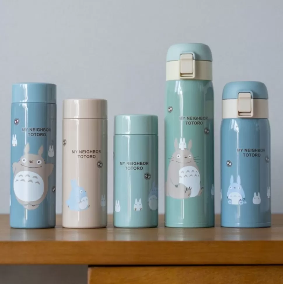 Maison Ghibli Beige Thermos Bottle 300Ml Forest Stroll - My Neighbor Totoro- Kitchenware