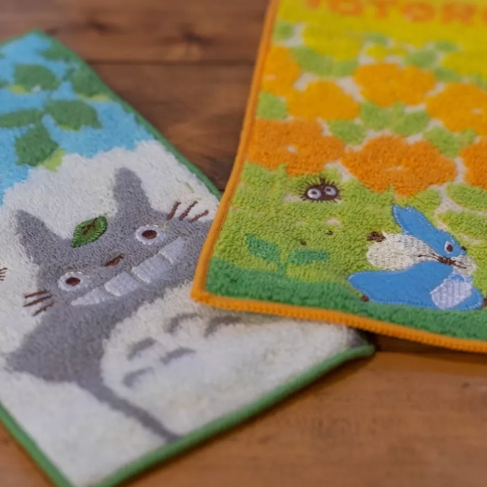 Maison Ghibli Big And Medium Totoro 2 Mini-Towels Pack 20 X 10 Cm - My Neighbor Tot- Household Linen