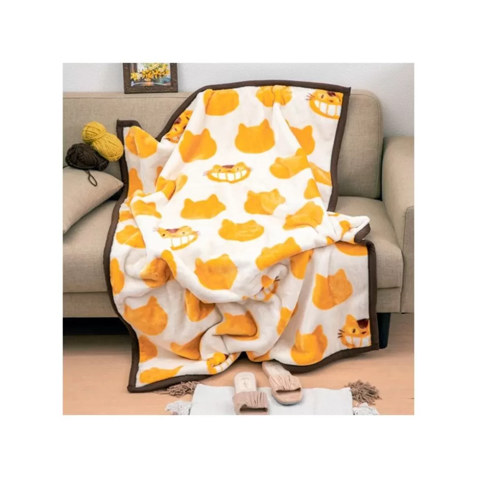 Maison Ghibli Blanket Catbus Silhouette 100X140 Cm - My Neighbor Totoro- Household Linen