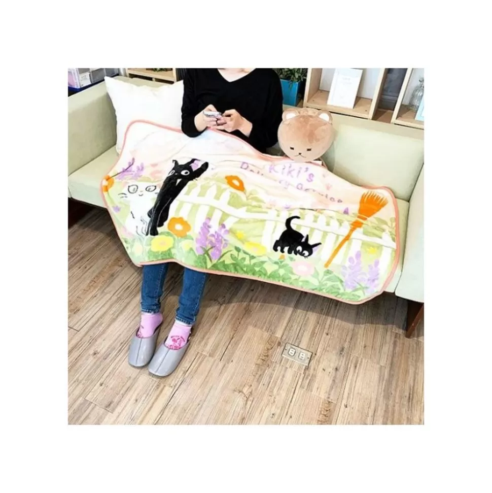 Maison Ghibli Blanket Jiji & Lily Strawberry Arch 80X150 Cm - My Neighbor Totoro- Household Linen