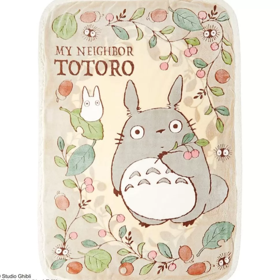 Maison Ghibli Blanket Rosehips And Hazelnuts 100X140 Cm - My Neighbor Totoro- Household Linen