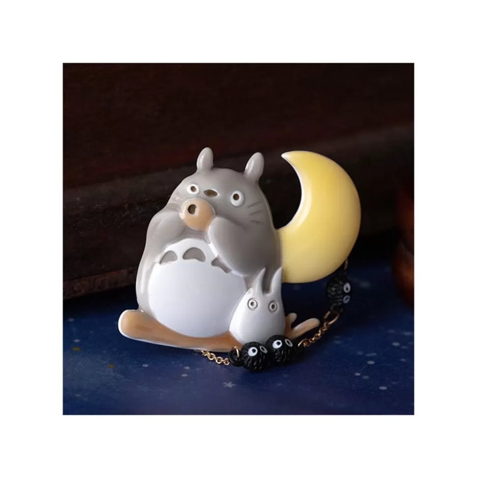 Maison Ghibli Brooch Totoro Ocarina Under The Moon - My Neighbor Totoro- Pins