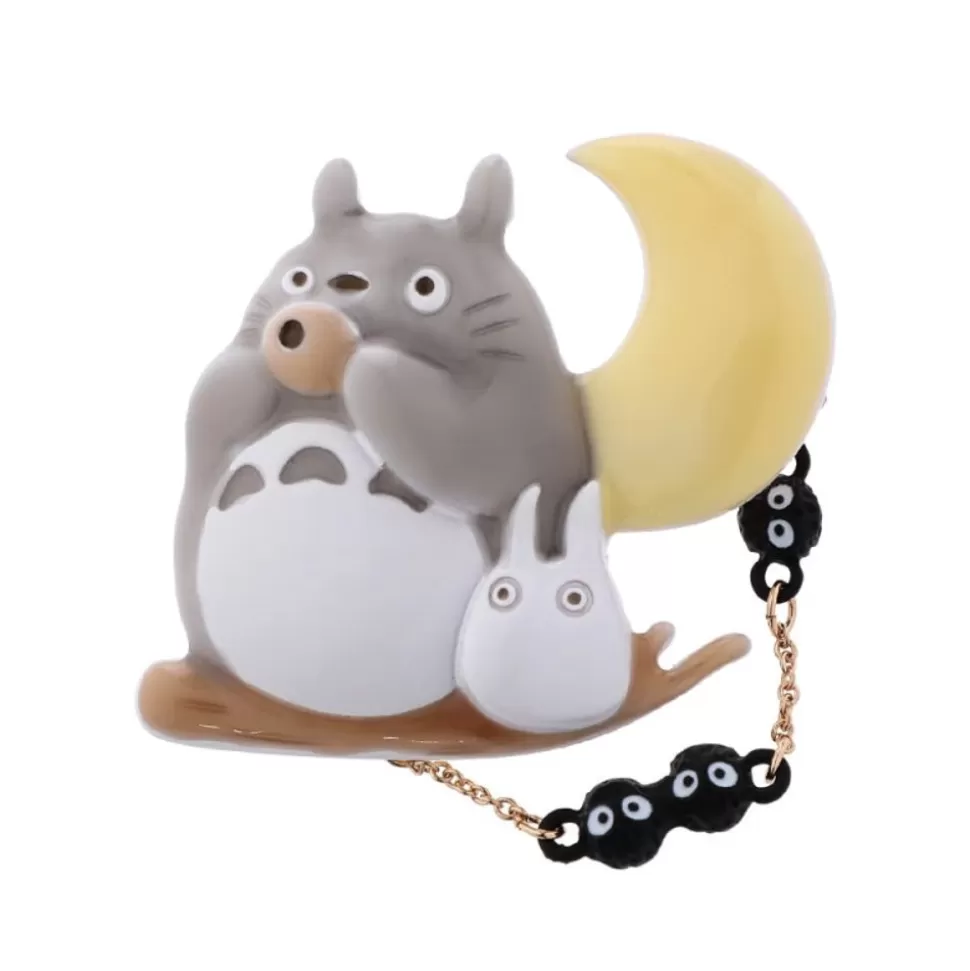 Maison Ghibli Brooch Totoro Ocarina Under The Moon - My Neighbor Totoro- Pins