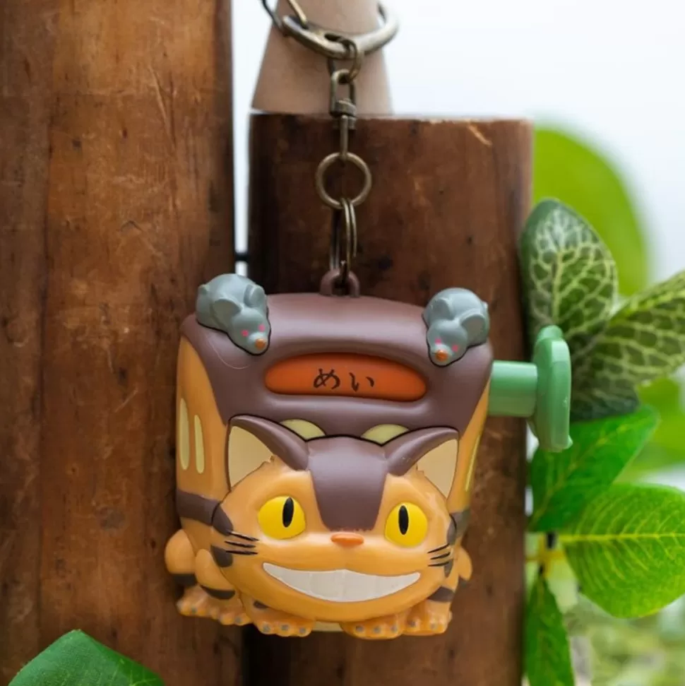 Maison Ghibli Catbus Destination Kurukuru Keyring - My Neighbour Totoro- Keychains