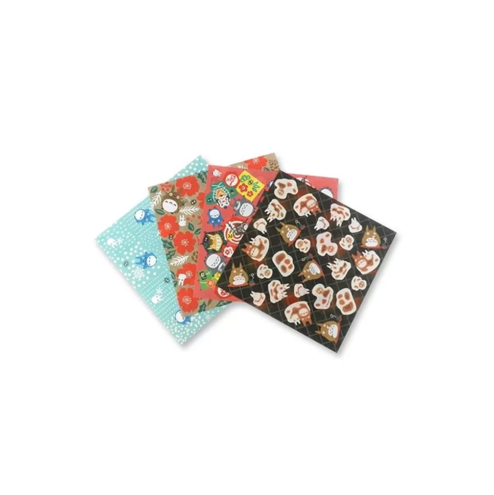 Maison Ghibli Chiyogami Paper Winter - My Neighbor Totoro- Postcards And Letter Papers