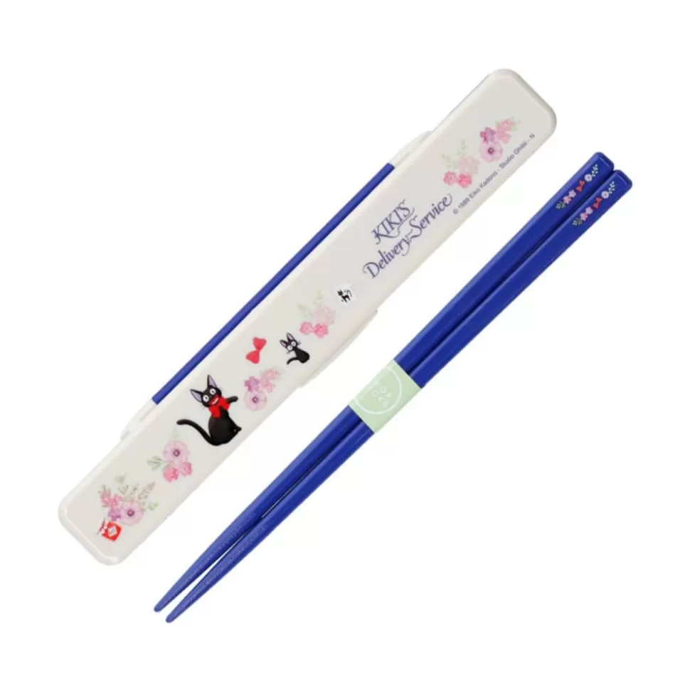 Maison Ghibli Chopsticks Box Set 18Cm Jiji Flower Garland - Kiki'S Delivery Service- Kitchenware