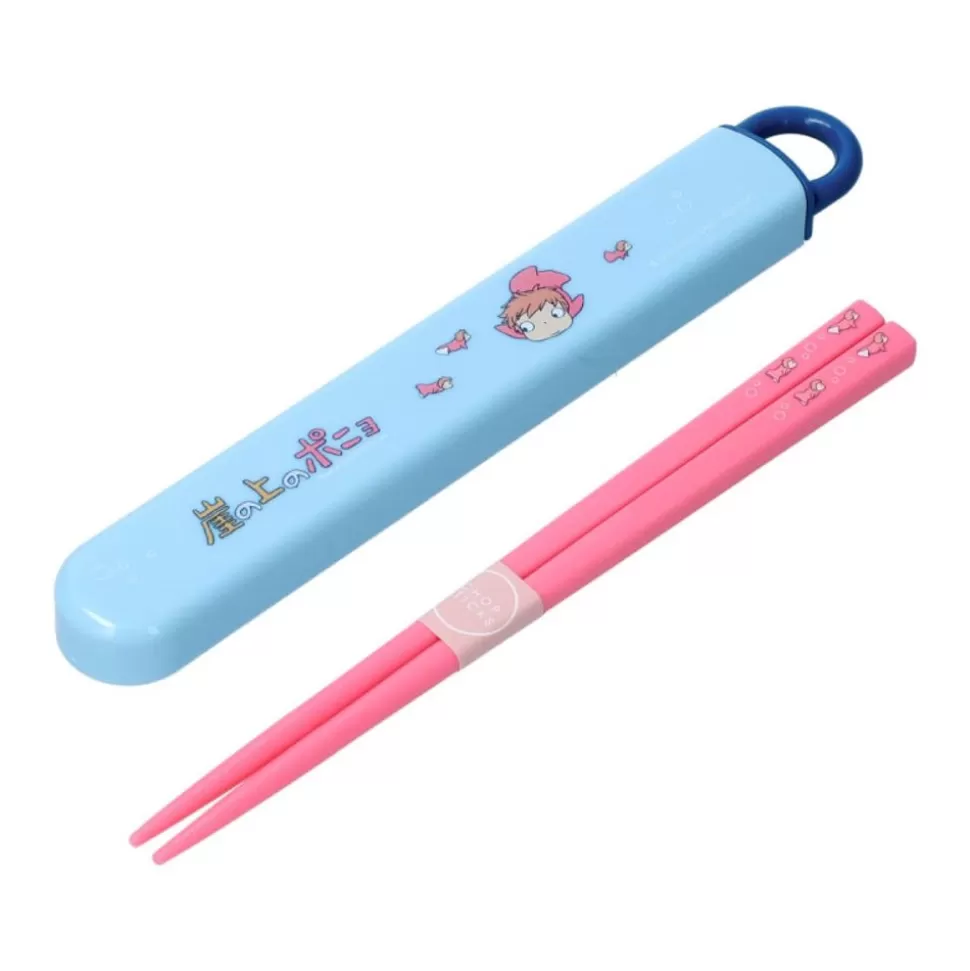 Maison Ghibli Chopsticks Box Set 16,5Cm Ponyo In The Ocean - Ponyo On The Cliff- Kitchenware