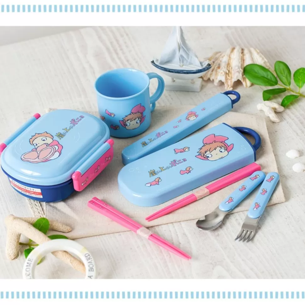 Maison Ghibli Chopsticks Box Set 16,5Cm Ponyo In The Ocean - Ponyo On The Cliff- Kitchenware