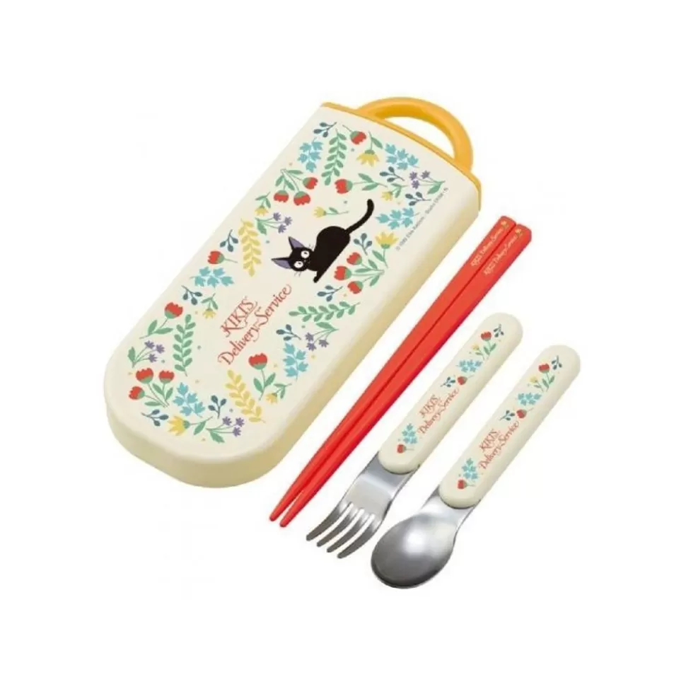 Maison Ghibli Chopsticks Spoon Fork Box Set Botanical Garden - Kiki'S Delivery Serv- Kitchenware