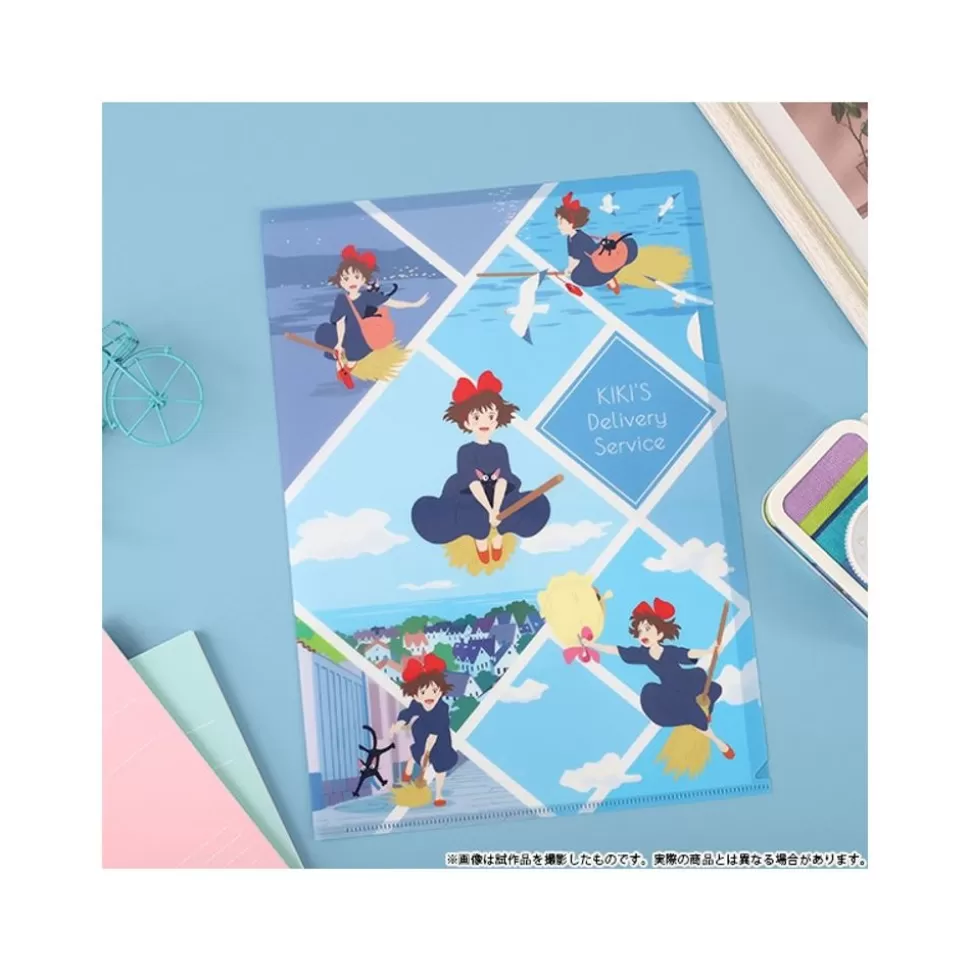 Maison Ghibli Clear File A4 Flying Kiki - Kiki'S Delivery Service- Storage