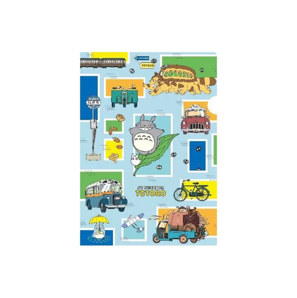 Maison Ghibli Clear File A4 Vehicles - My Neighbor Totoro- Storage