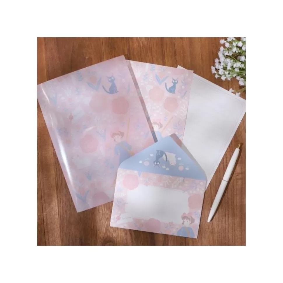 Maison Ghibli Clear Folder & Letter Set Kiki'S Garden - Kiki'S Delivery Service- Postcards And Letter Papers