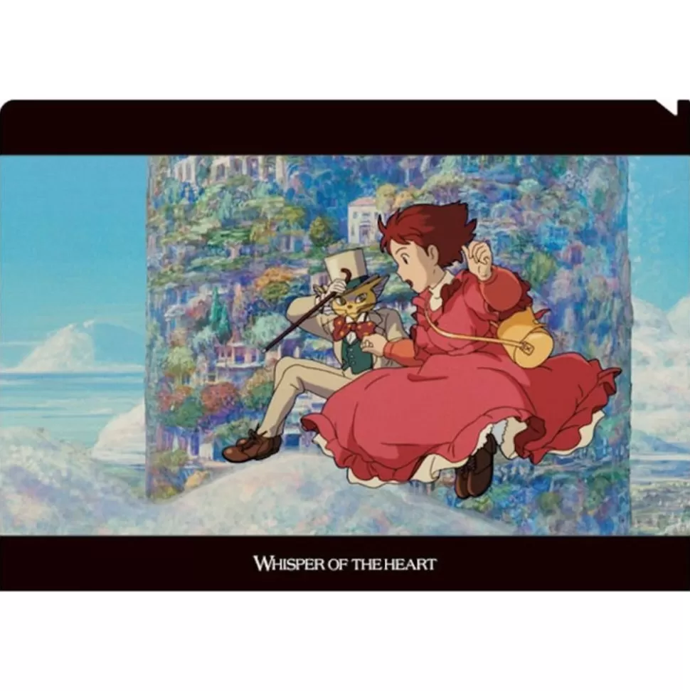 Maison Ghibli Clear Folder A4 Shizuku & Baron - Whisper Of The Heart- Storage