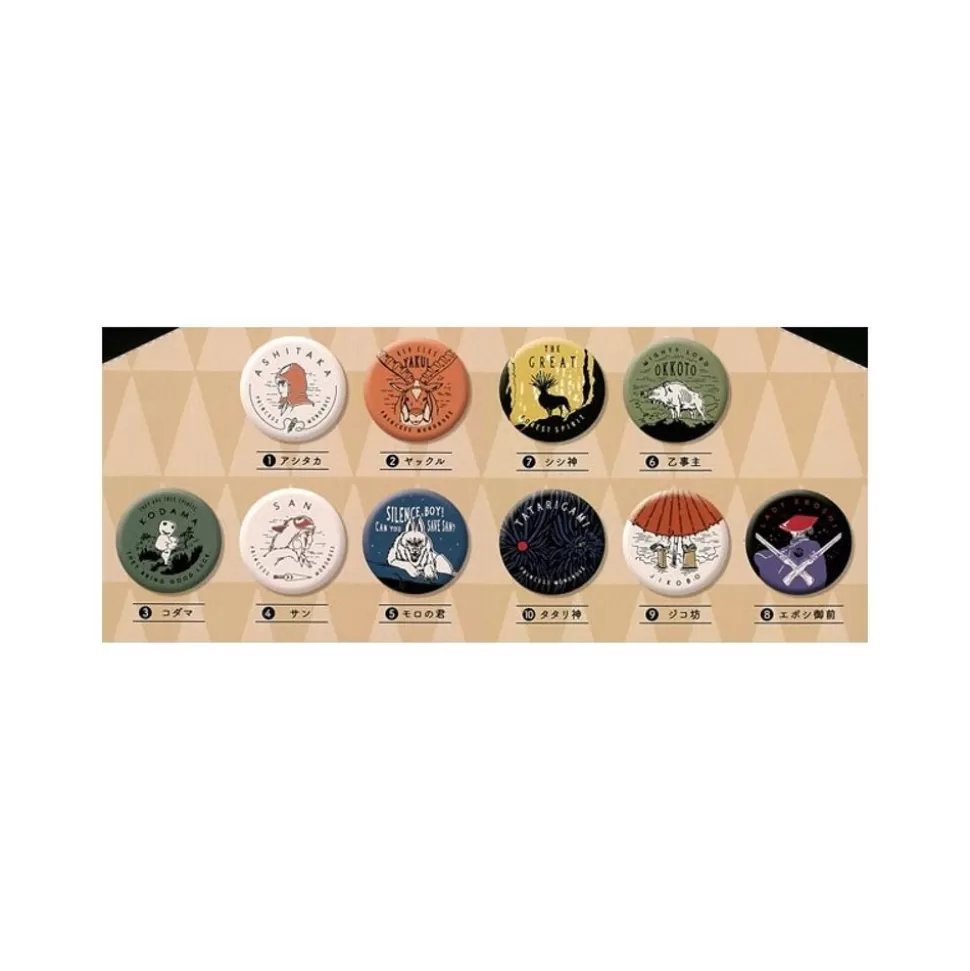 Maison Ghibli Collection Box 10 Badges - Princess Mononoke- Badges