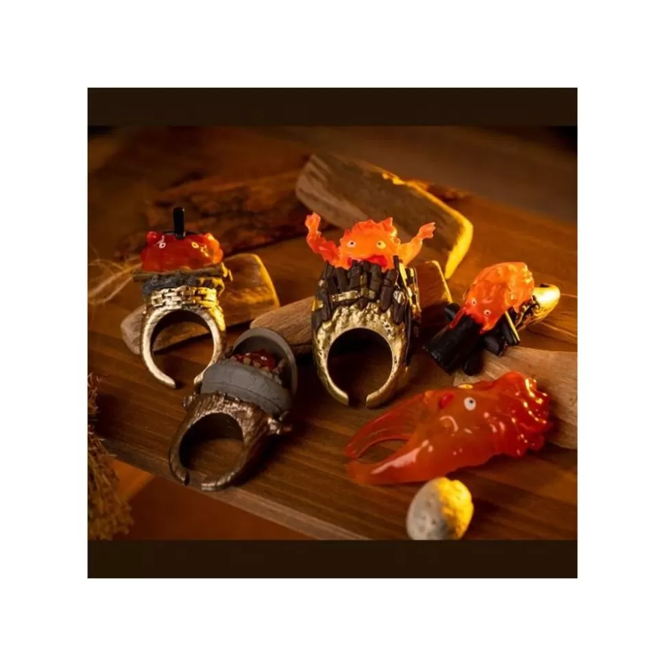 Maison Ghibli Collection Calcifer Assorted 6 Rings - Howl'S Moving Castle- Figurines