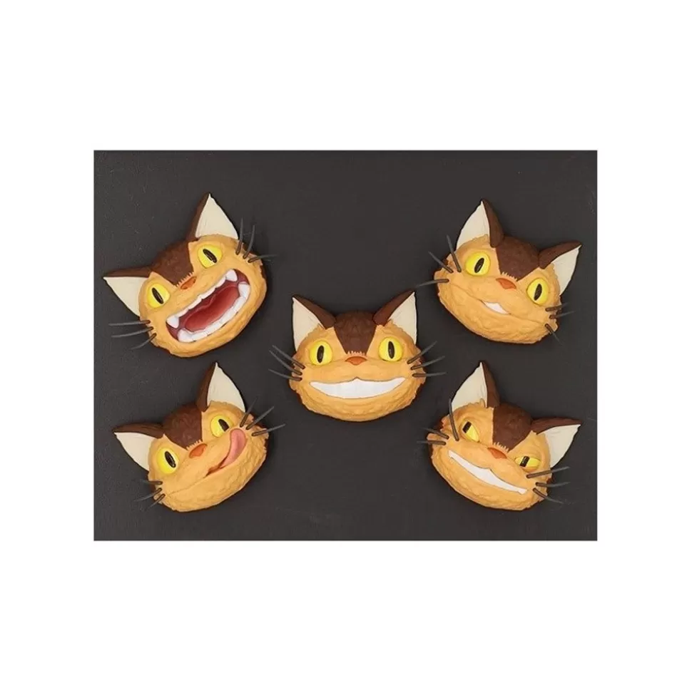 Maison Ghibli Collection Catbus Faces Assorted 6 Magnets - My Neighbor Totoro- Magnets