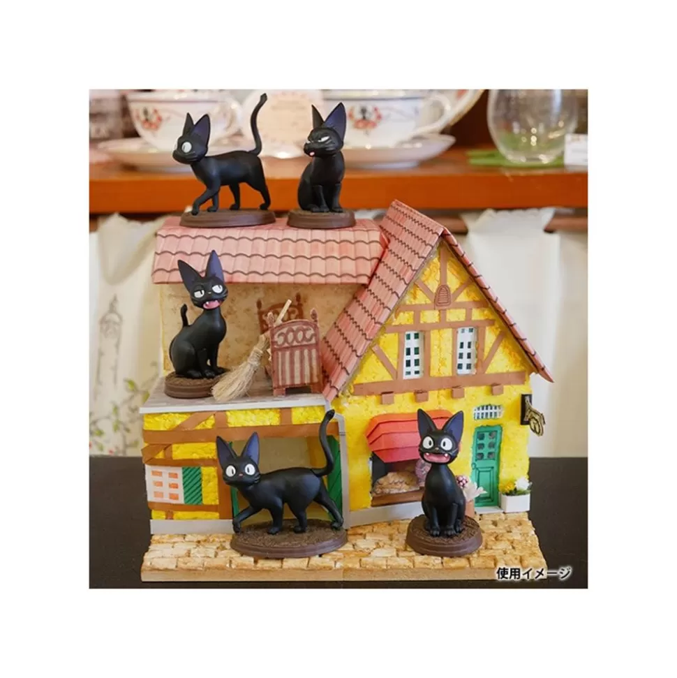 Maison Ghibli Collection Jiji Assorted 6 Figurines - Kiki'S Delivery Service- Figurines